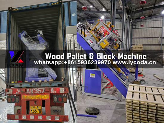 Wooden pallet machine