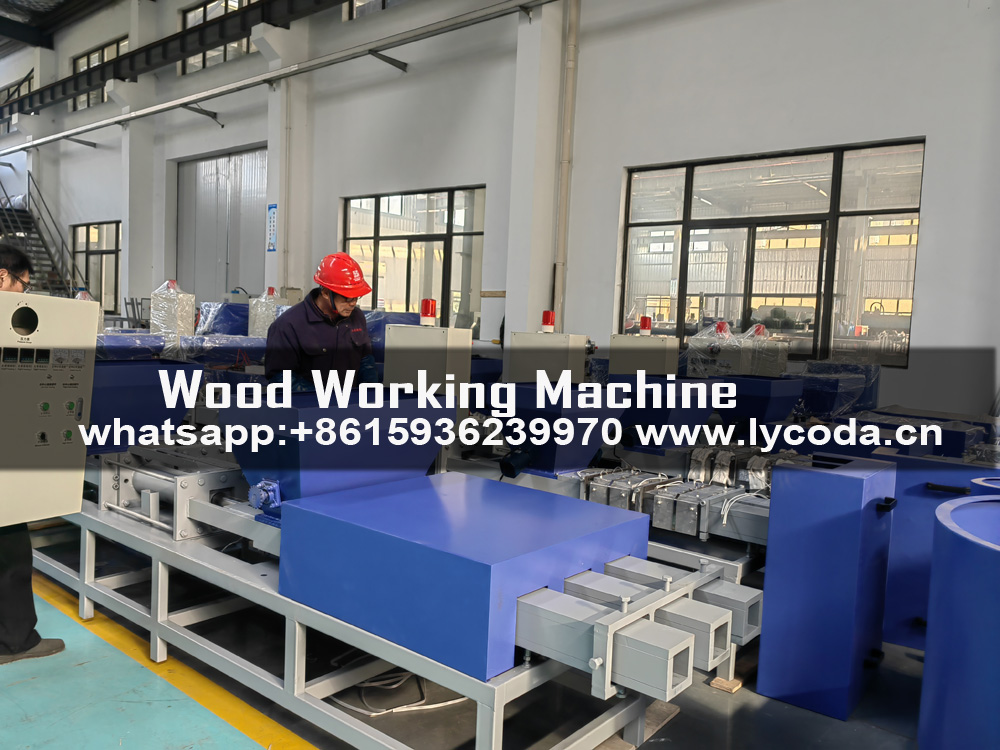 Four headed Wood block machine