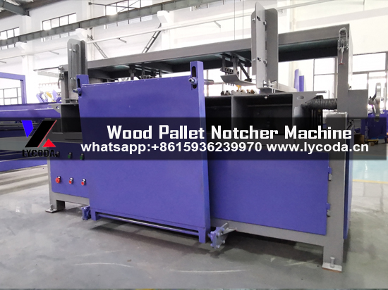 DOUBLE HEAD WOOD PALLET NOTCHER MACHINE