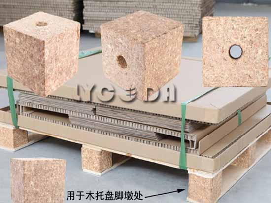 Wood sawdust block machine